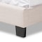 Baxton Studio Willis Modern Light Beige Upholstered Full Size Bed 136-7460 - alternate 5